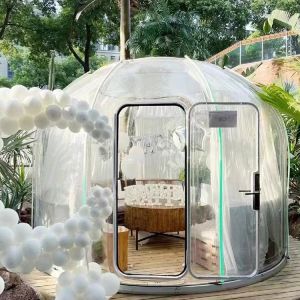 DIY Polycarbonate Clear Skylight Round Dome Impact Resistance Geodesic Dome Tent