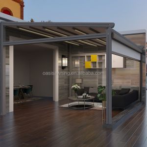 Easy Installation Heavy-Duty Aluminum Frame Pergola -Retractable Sun Block
