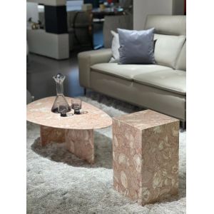 Wholesale PinkShell Natural Marble Table Handcrafted For Versatile Applications from china suppliers