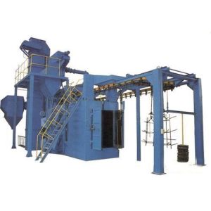 Overhead Conveyor Hanger Type Shot Blasting Machine Descaling Function