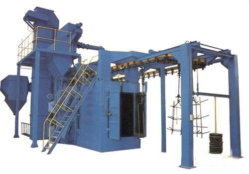 Overhead Conveyor Hanger Type Shot Blasting Machine Descaling Function
