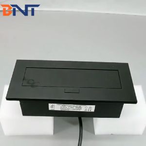 built in table design with EU standard power plug desk pop up power socket