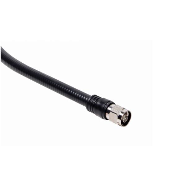 Low PIM RF Feeder Cable 1/2" Super Flexible Jumper Type N Male To N Male Connector
