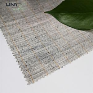 Plain Twill Plain Single / Double Sided Hair Interlining Fusing Knitted