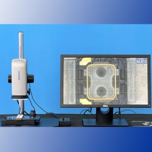 Motorized Industrial Video Microscope 27X - 163X Stepless Electric Zoom