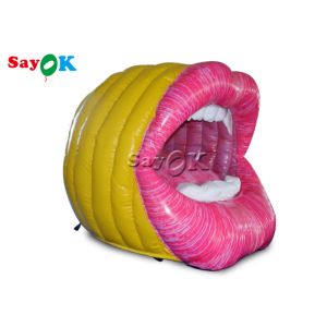 2x2m Inflatable Mouth Lip Model For Pub Music Party Decoration