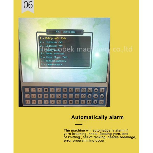 Fully Fashion Automatic Computerized Flat Knitting Machine Single Double Three System Sweater