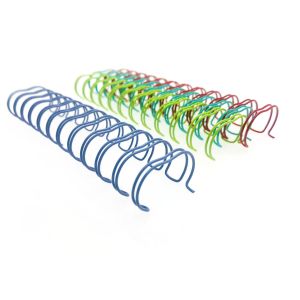 5/8" - 1-3/4" 2:1 Pitch Twin Loop Wire O Bindings For Notebook