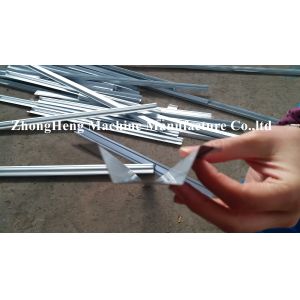 Rolling Up Steel Strip Door Frame Cold Roll Forming Machine With Manual Decoiler