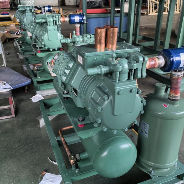 V Type Air Cooling Condenser Unit , Cold Storage Condenser With Nominal Heat Exchange