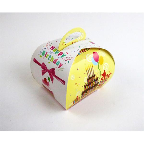 Birthday Cake Colored Cardboard Cake Box Cupcake Boxes - CUSTOM SIZES