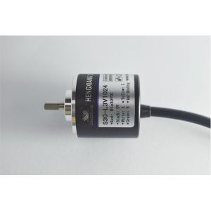 1200 Resolution Miniature Optical Encoder , S30 Small Rotary Encoder Solid Shaft