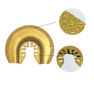 Brazed 64mm Oscillating Saw Grout Blade With Alloy Grit