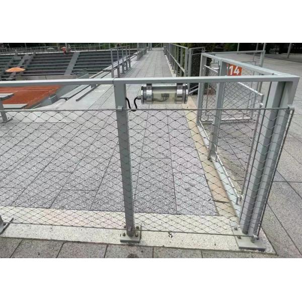 Quality Ss 304 Ferrule Cable Mesh With Frame Customized Anti Rust For Boundary Wall for sale