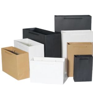 Custom Printed Shopping Bags Reusable Paper Bags With Logo