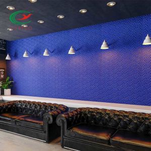 Recycled PET 3D Polyester Fiber Acoustic Panel Mildewproof Durable