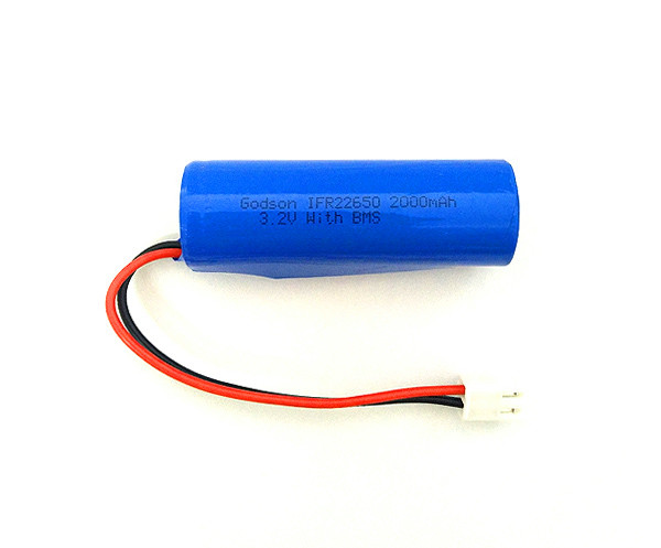 LiFePO4 Rechargeable Emergency Exit Sign Battery 3.2 V IFR22650 2000mAh