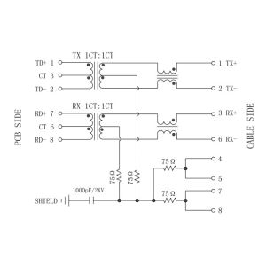 MJF13T36L-KF06B3GY-0808 | LPJ0017GENL RJ45 Modular Jack 10/100Base-T