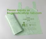 Heavy Duty Compostable T-shirt Handle Tie Plastic Roll Garbage Bags Trash Bags,