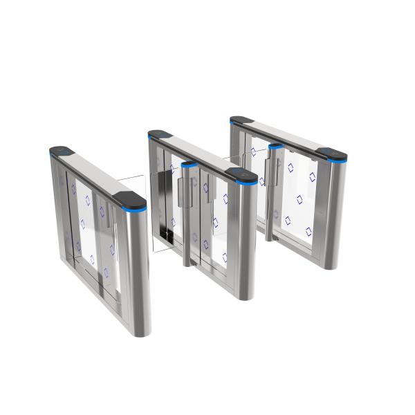Modern Style Integrated Design Swing Gate Turnstiles Stainless Steel Office