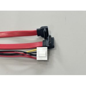 Right Angle SATA Data & Power Cable Connector Harness – PCB Header to Dual