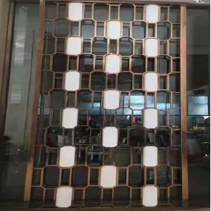 Luxury decoration restaurant screens and room divider with mirror