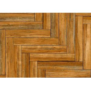 Brown Color Press Edge Wood Grain Porcelain Tile No Visible Defects Surface