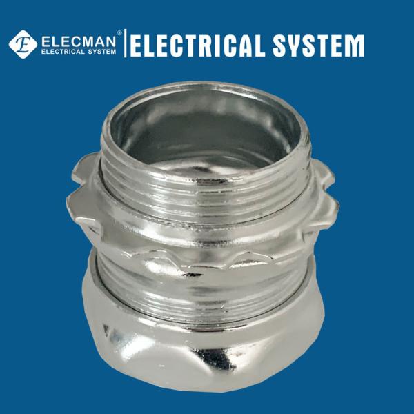 Quality Steel EMT Connector Compression Type 1-1/4 In. for sale