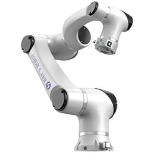 Collaborative robot arm with 6 axis Hans E5 and use for welding and grinding of