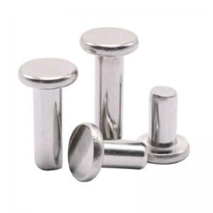 Wholesale Flat Head 304 Stainless Steel Solid Rivets M3-M16 ANSI Gr 4.8 from china suppliers
