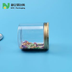Customize 150M 180ml 200ml Clear Plastic Food Jars With Lids
