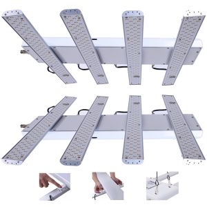 White Shell Color Adjustable Spectrum LED Grow Lights 160W With 1.8μMol/J