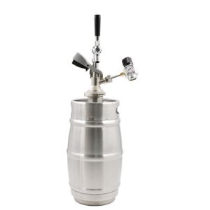 Custom Logo 5 Litre Mini Beer Kegs , Stainless Steel 5L Ball Lock Beer Keg