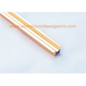 Premium M Shaped Chrome Tile Trim Listello Profile Anodized Rose Gold Color