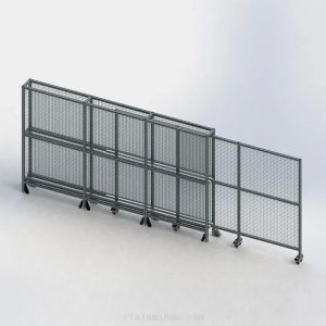 Extruded Welded Aluminum Industrial Profile Wire Mesh Fence 6063 - T5