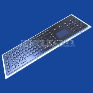 Wholesale Dust-proof 103 Keys Black Metal Kiosk Keyboard With Touchpad And Number Keypad from china suppliers
