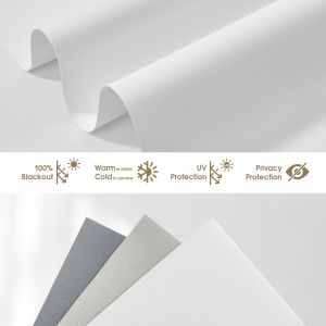 360GSM 2.5M/3M Width Horizontal Polyester Roller Blinds Fabric for French Window