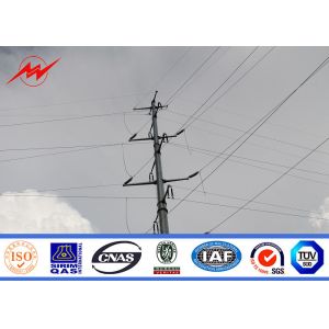 Wholesale Electricity Metal Utility Poles , Galvanized Steel Pole For Power Transmission Line from china suppliers