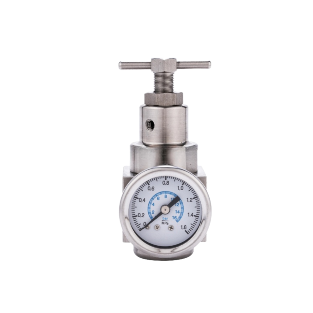 China SR400 3/8“ 1/2” Thread Size Pneumatic Filter Regulator Lubricator Stainless Steel Pressure Regulating Valve on sale