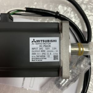Mitsubishi HC-PQ43B AC Servo Motor 3 PHASE 400 W 122 V 3000 RPM 2.8 A IP65 CIB