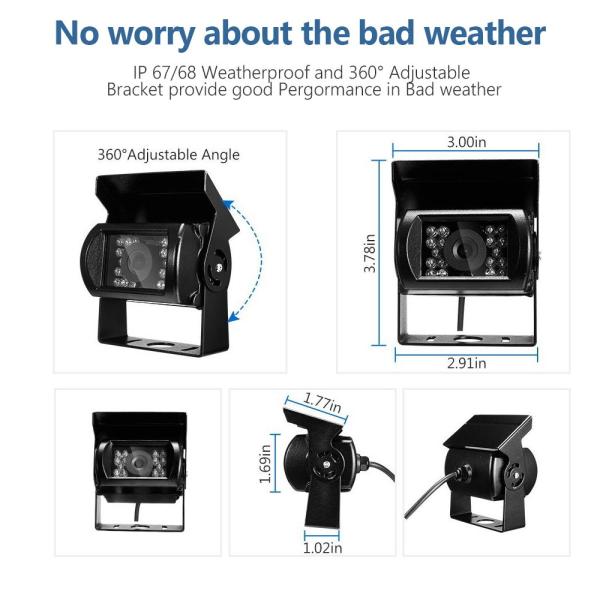 DC12V Car Surveillance Camera