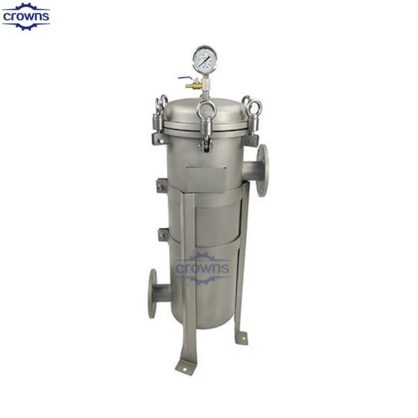 SUS304/SUS316L Stainless Steel Bag Filter Housing With 5-40°C Working Temperatur