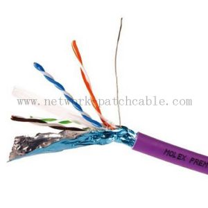 RoHS CE ISO Cat6 FTP Cable Copper Cat 6 Plenum Rated Cable Waterproof
