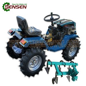 Blue Small Autonomous Tractor 4x4 Mini Tractor Multifunctional