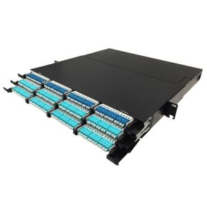FTTH FTTX 12/24 Fiber Mtp/Mpo Cassettes 8 Port Patch Panel for SM/OM3/OM4 Fiber