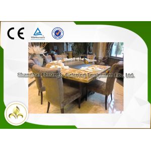 Wholesale 9 Seats Induction / Electric Grill Griddle Table With Exhaustion System from china suppliers