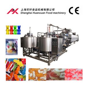 Commerical gelatin pectin small jelly gummy candy making machine / mini