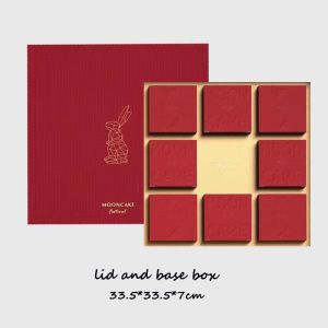 Mooncake Rigid Cardboard Gift Packaging Box Custom Printing