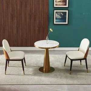 Modern Round Marble Negotiating Table For Hotels And Coffee Stores