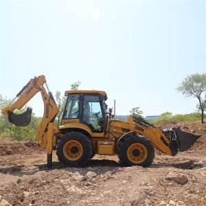 10500KG Construction Backhoe Loader Excavator With Heavy Duty Axles